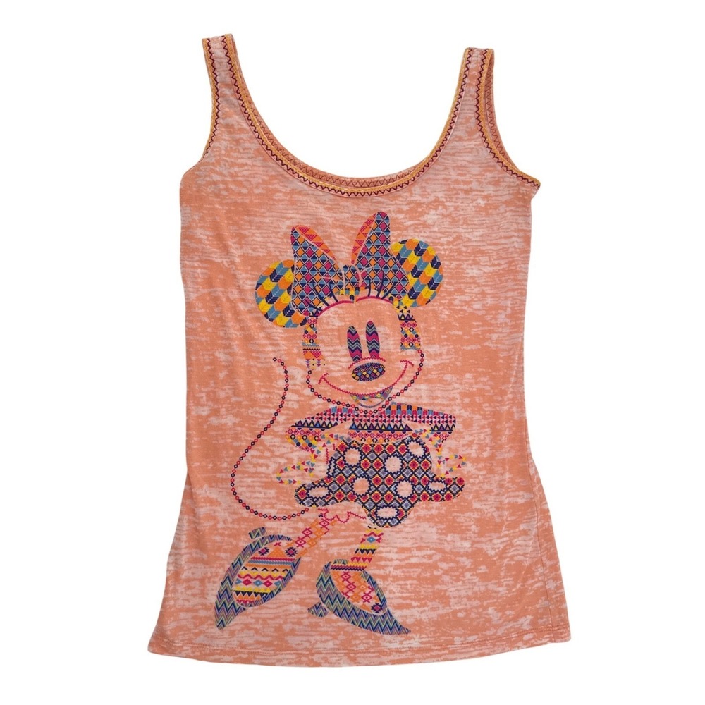 Disney Parks Minnie Mouse Tank Top Peach Disneycore Theme Park Womens‎ Small